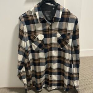 Guess Plaid Long Sleeve Shirt Size L